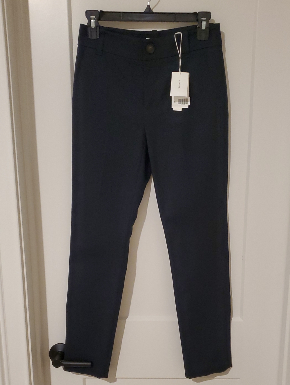 NEW VINCE Classic Slim Cigarette Pants - Navy Size 00